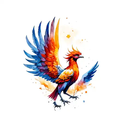 Pheonix And Angel Wings