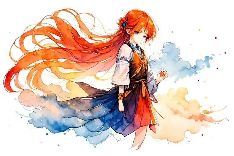 Time And Sky Anime Character