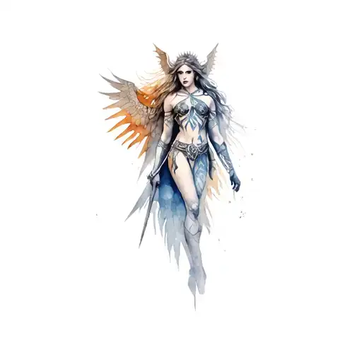 Valkyrie Warrior With Intricate