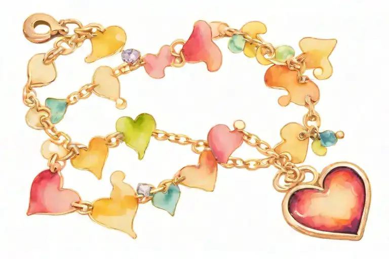Anklet With C And Heart