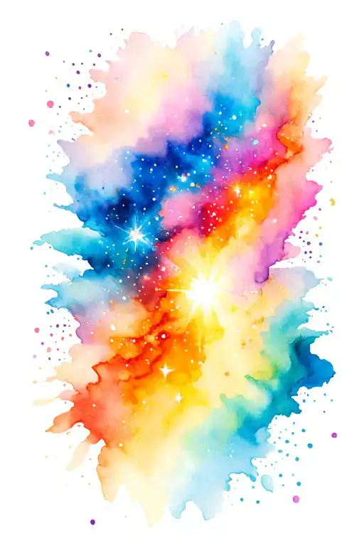 Colorful Cosmic Scene