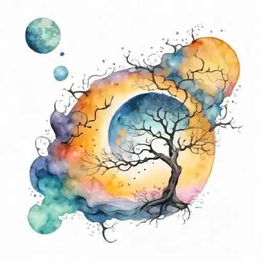 Poison Tree With Bright Moon Above It