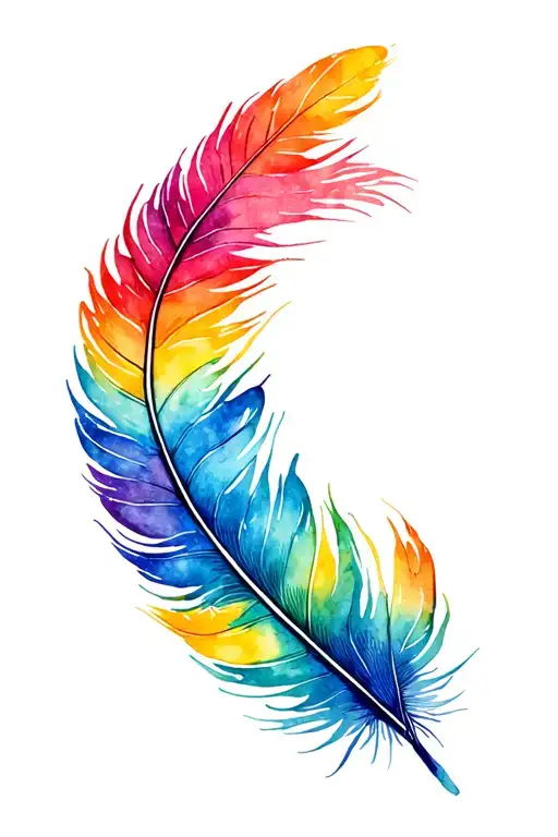 Rainbow Feather