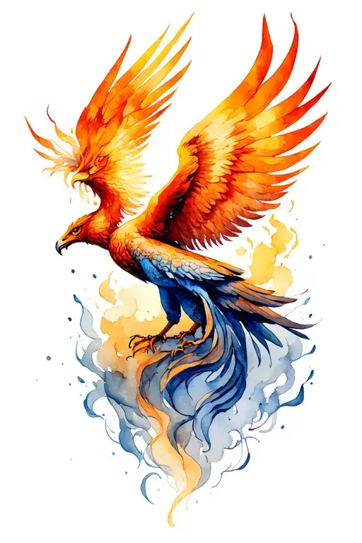 Phoenix Rising From Ashes