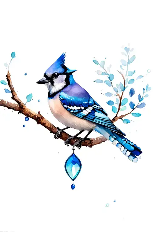 Blue Jay And Suncatcher