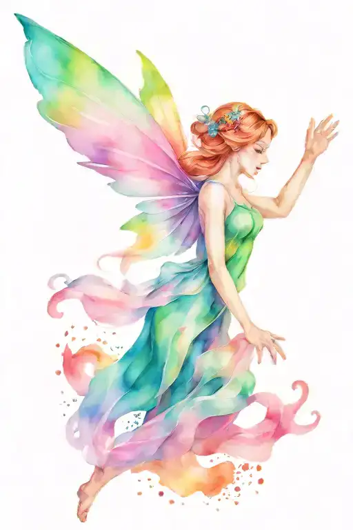 Rainbow Fairy Flying