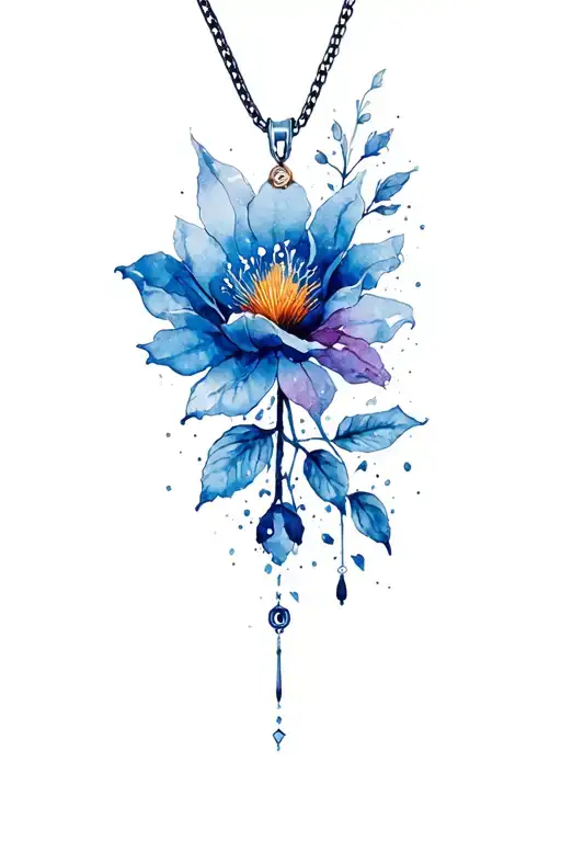 Mens Neckless Tatto Design