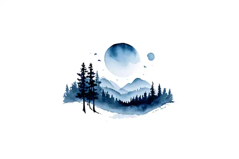 Dark Forest Landscape