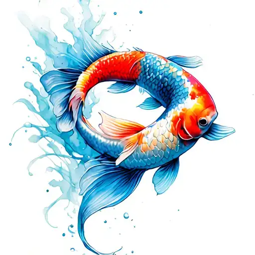 Koi Fish Transforming