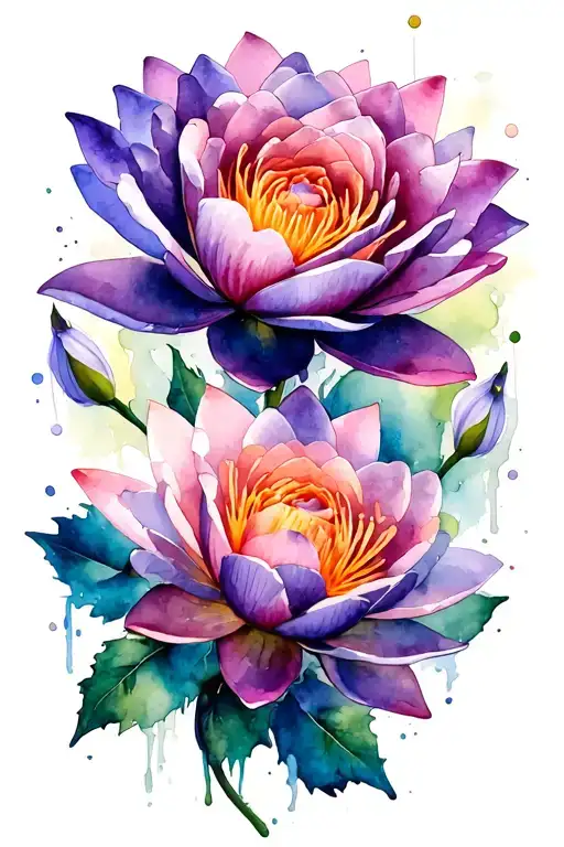 Carnation Violet Rose Water Lily Snowdrop