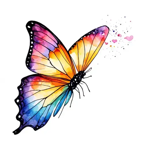 Butterfly Wing With Eye Looking