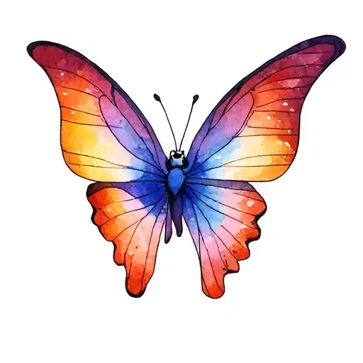 Butterfly Wing With Eye Looking Straight