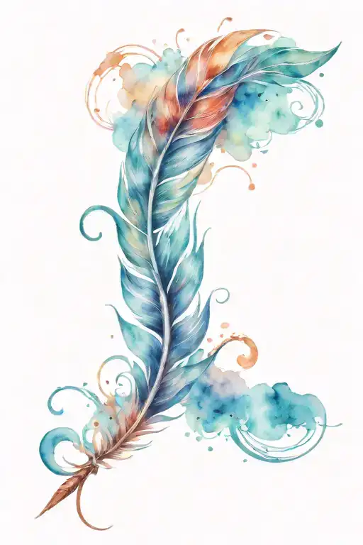 Phoenix Feather With Helix Blue Theme
