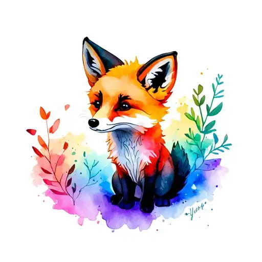 Fox Cub Rainbow Baby Boy