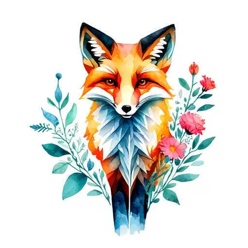 Fox Fox Flowers Geometry