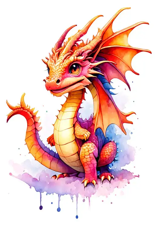 Baby Dragon Surrounded