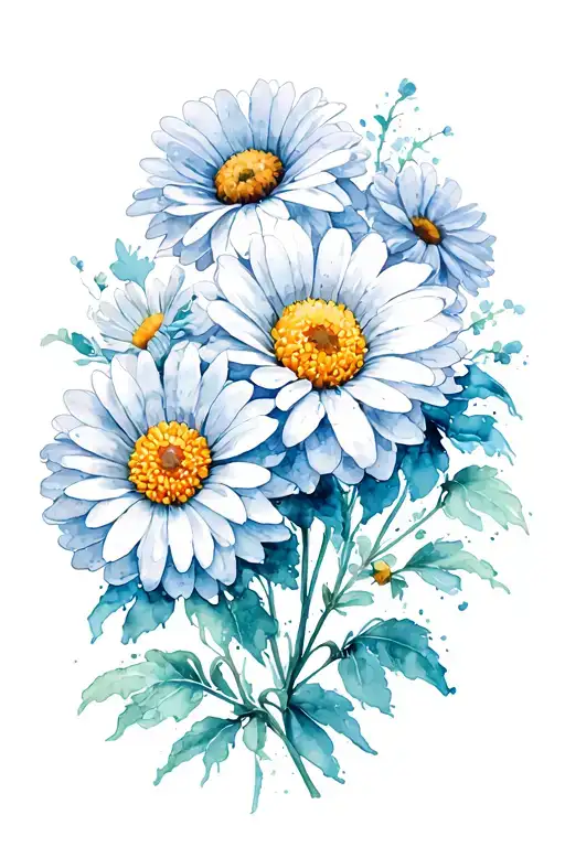 Chrysanthemum Flower And Daisies