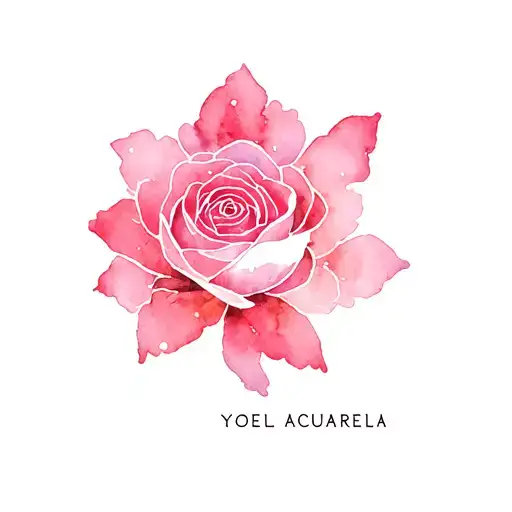Name Yoel Acuarela Tattoo Design