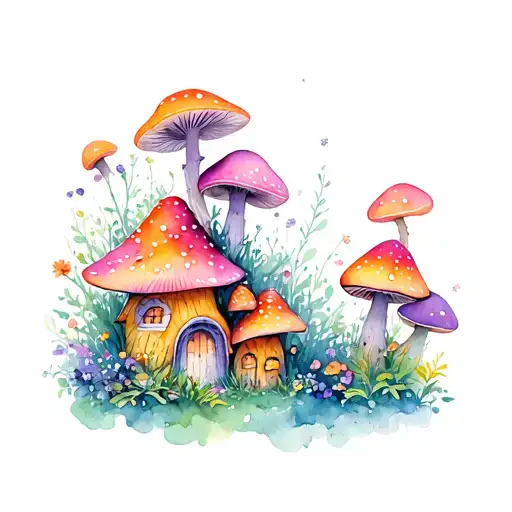Shroom Garden Fairy Houses