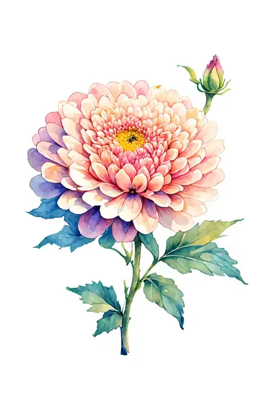 Chrysanthemum Blooming