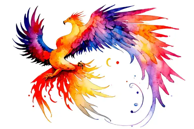 Phoenix Rising From The Ashes