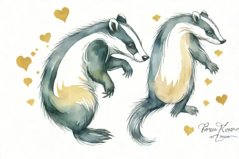 Badger V Skunk In Love You To The Moon