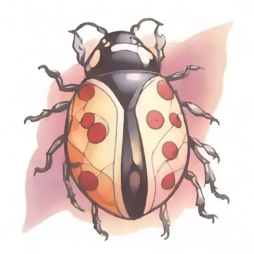 Ladybug Made Of Stained Glass