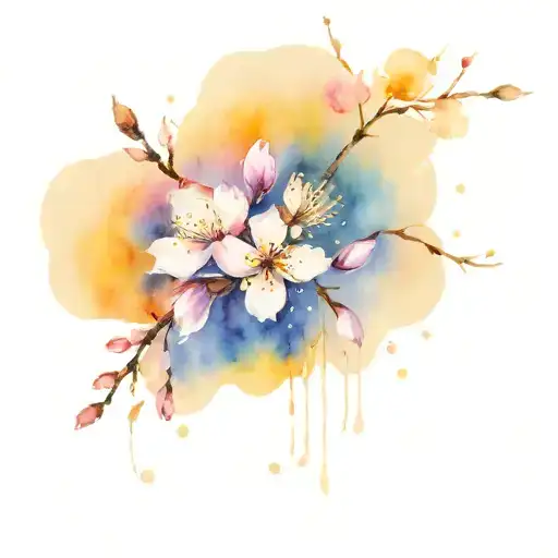 Cherry Blossom Petals Falling