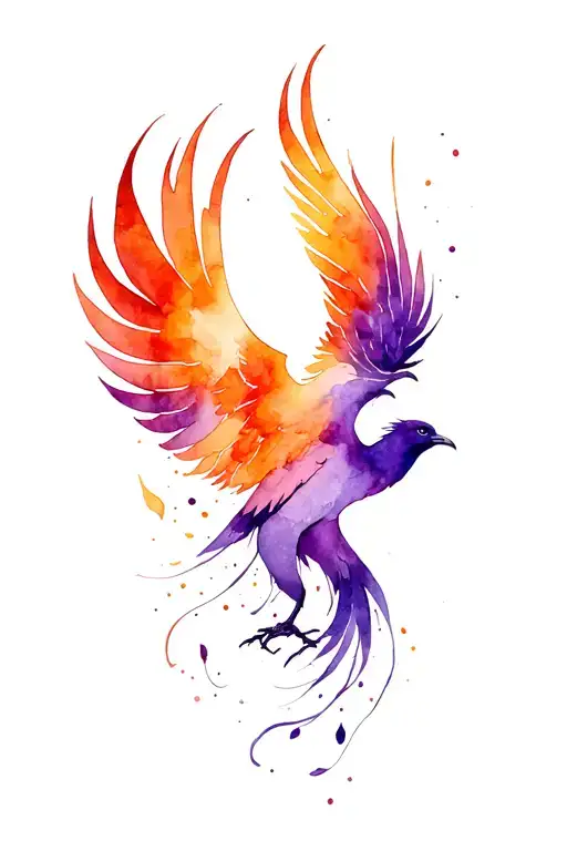 Phoenix Resilience Inspired Purple