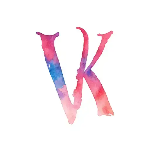 V And K Alphabet