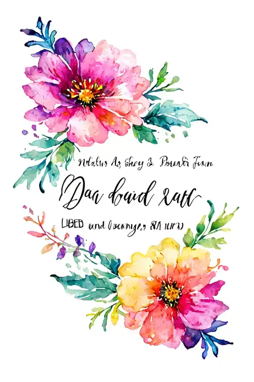 Dad August Flower Memorial