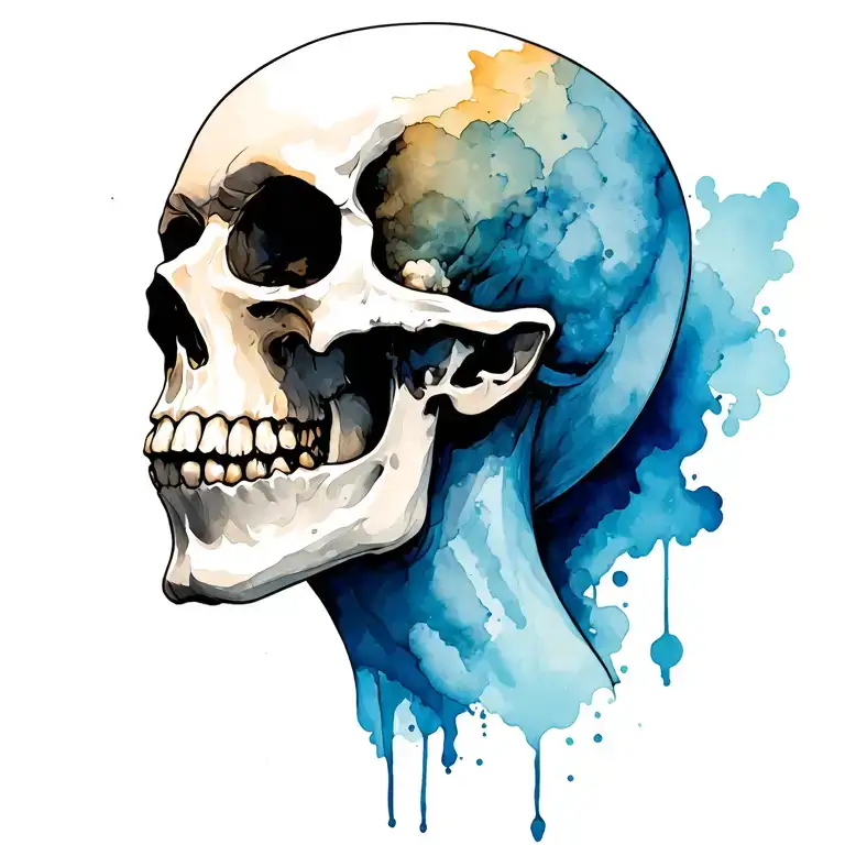 Death Head Tattoo Holding