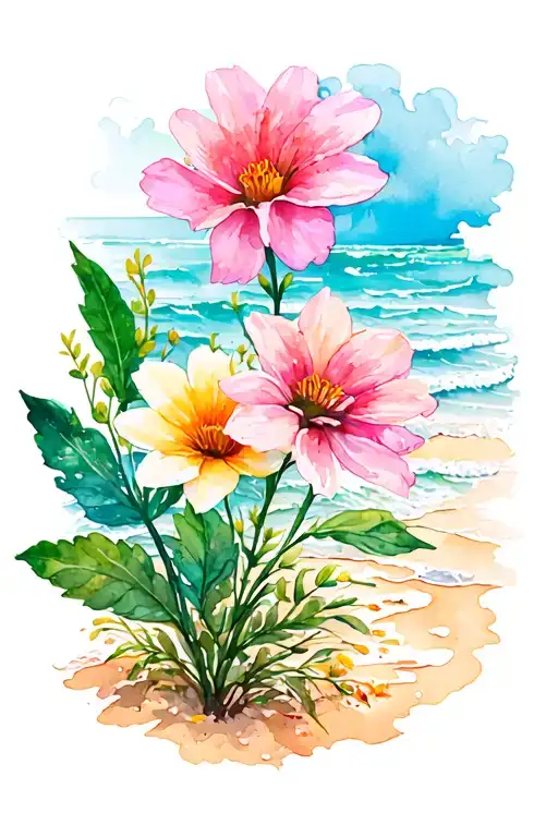 Beach Flower Surrounded