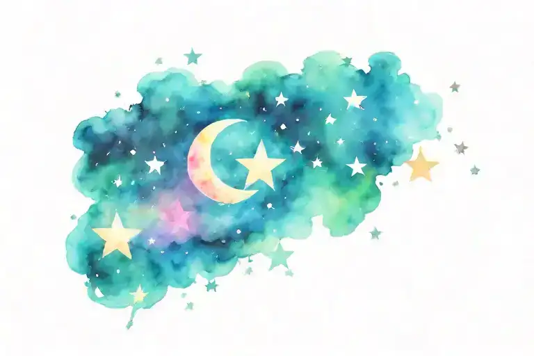 Stars And Moon