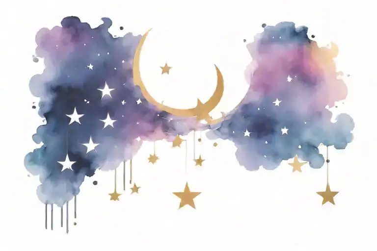 Stars And Moon