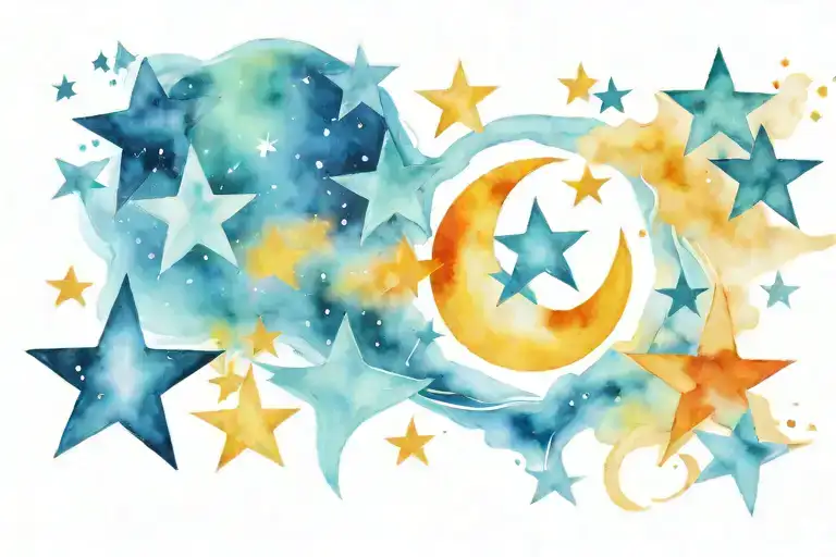 Stars And Moon