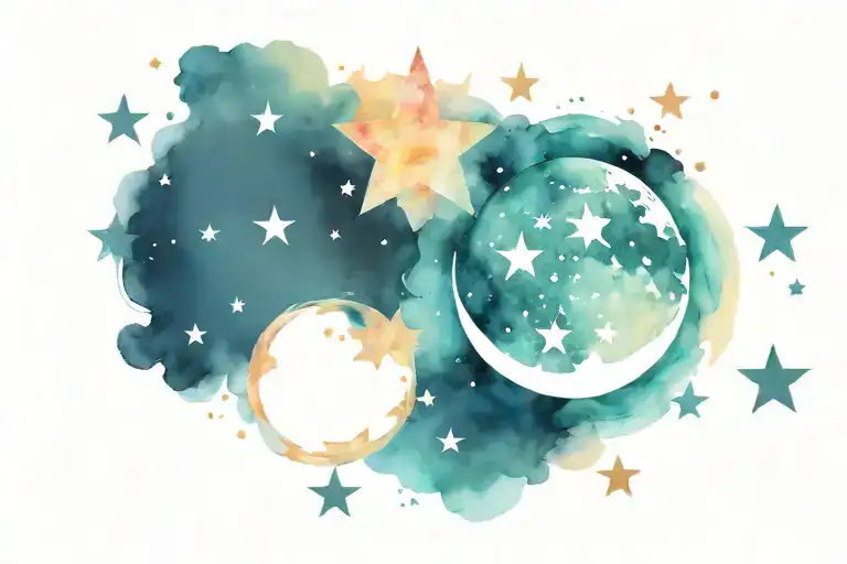 Stars And Moon