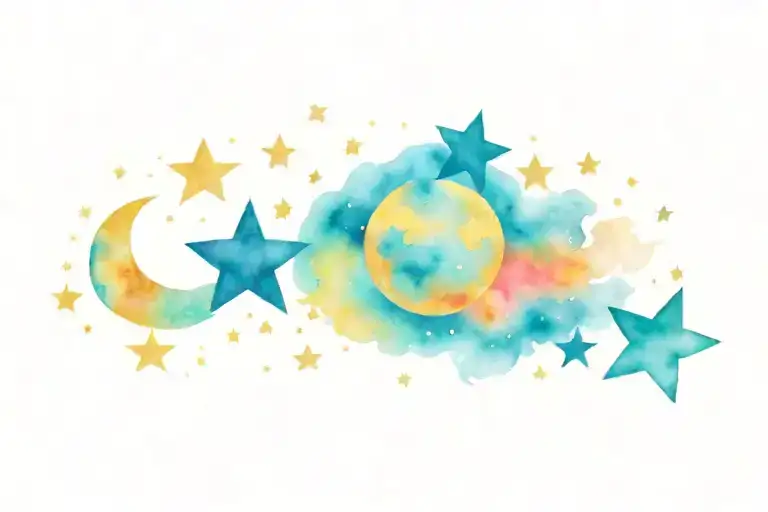 Stars And Moon
