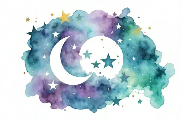 Stars And Moon