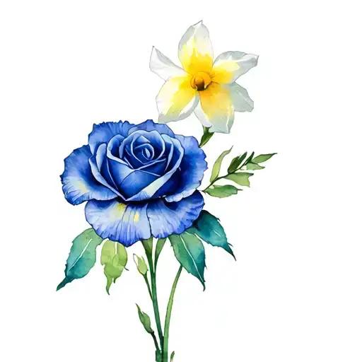 Carnation Flower And Rose Flower And Iris Flower And Daffodil Flower