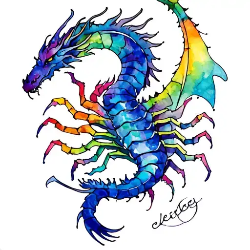 Scorpio And Dragon
