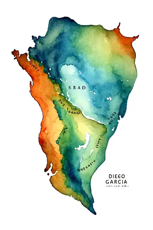 Diego Garcia Island Map