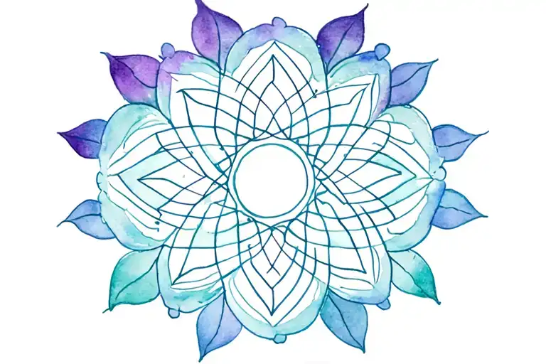 Mandala Design Inspired Featuring Yantra Lotus