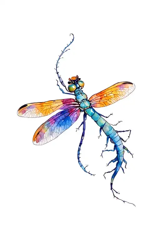 Dragon Fly And Simi Colon Symbol Morphing
