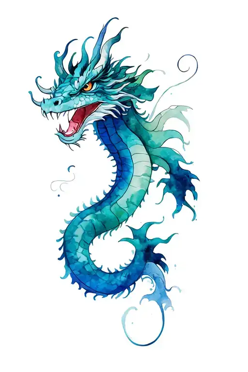 Long Dragon Side Of Lower Leg