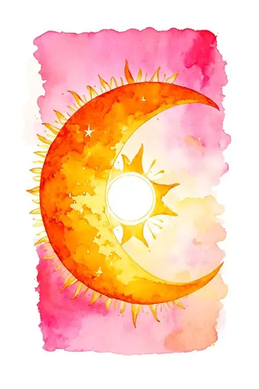 Sun And Moon Intertwined