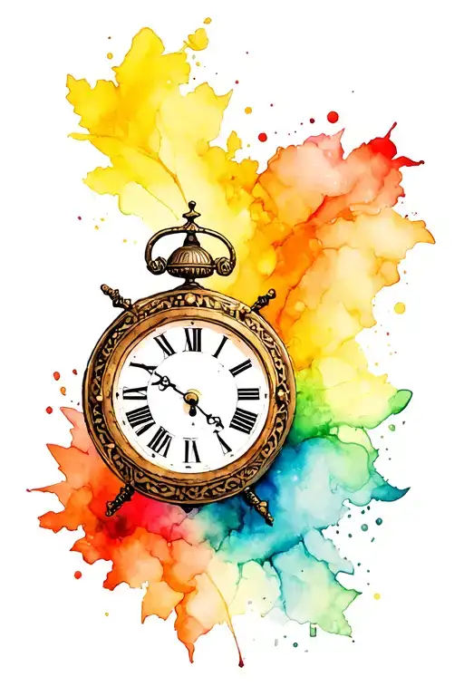 Old Clock Dissolving