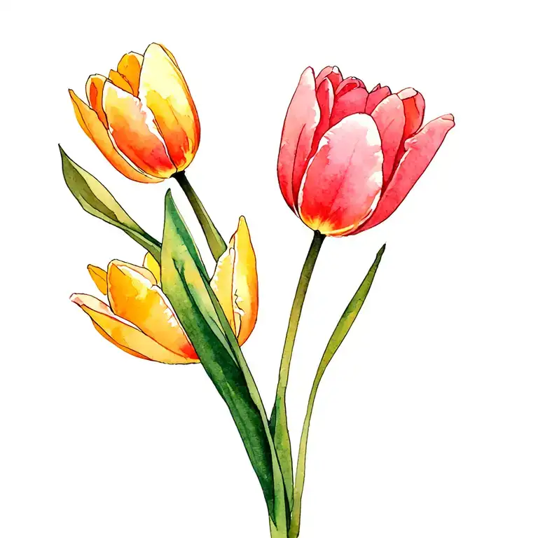 Moulin Amsterdam And Tulips