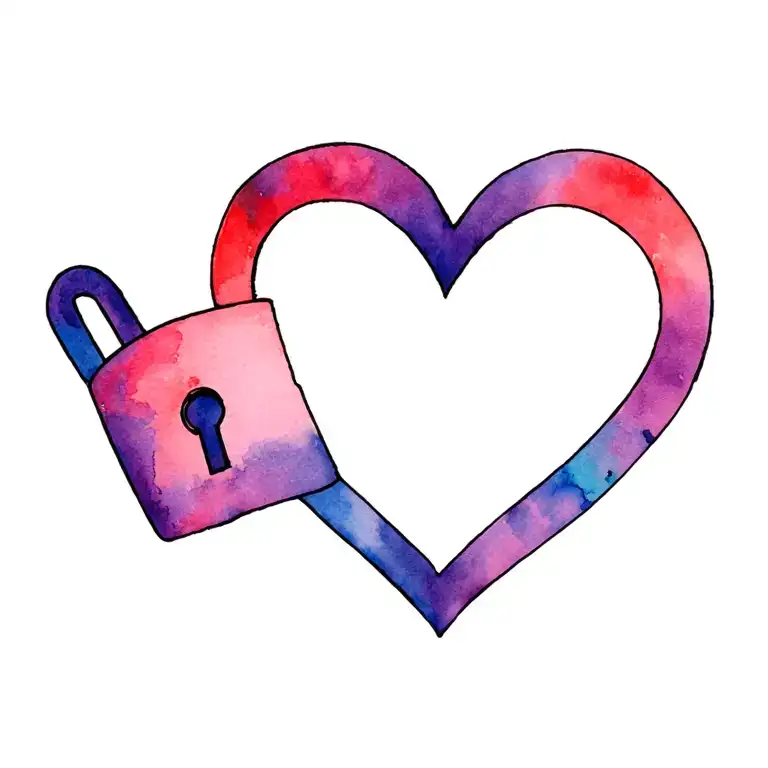 Heart Lock Shaped Heart