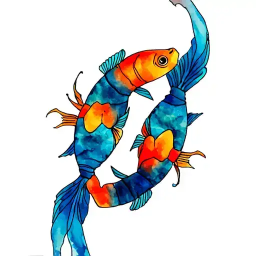 Scorpio And Pisces Fish Swimming